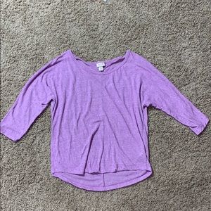 Gradient Purple 3/4 Sleeve